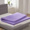 2 Inch Gel Memory Foam Mattress Topper Ventilated Soft Mattress Pad, Bed Topper, CertiPUR-US Certified, Twin Size, Purple