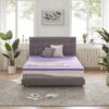 2 Inch Gel Memory Foam Mattress Topper Ventilated Soft Mattress Pad, Bed Topper, CertiPUR-US Certified, Twin Size, Purple