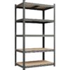 5-Tier Metal Boltless & Adjustable Storage Rack, Blue