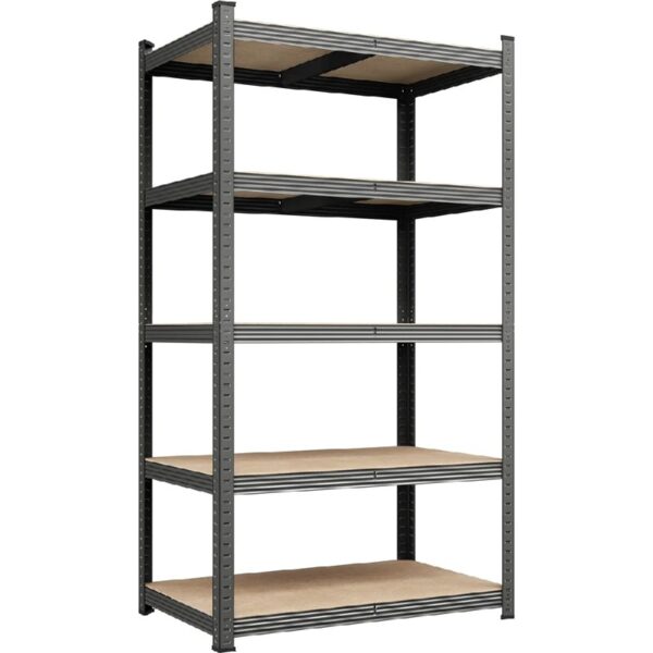 5-Tier Metal Boltless & Adjustable Storage Rack, Blue