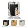 2 Cube Storage Organizer, Charcoal