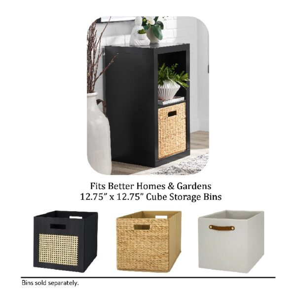 2 Cube Storage Organizer, Charcoal
