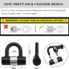Motorcycle Lock Chain Locks Heavy Duty 3ft Long, Cut Proof 0.4 inch Thick Colorful Square Chains with 4 Keys 16mm U Lock for Motorcycles, Bike, Generator, Gates