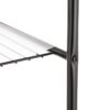 3-Shelf over the Toilet Steel Wall Mount Storage Shelf Unit, Black, Holds up to 30 lb Capacity