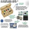 GT's Professional Gold, Silver, and Platinum with Stone Instructions and Box Jewelry Making & Beading Kits, Multicolor, 1.45 lbs