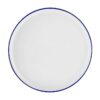 12-Piece Blue Rim Stoneware Dinnerware Set