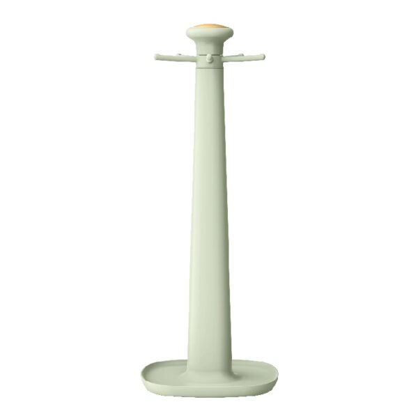 6-Piece Silicone Kitchen Utensil Tool Set with Rotating Rack by Drew Barrymore, Porcini Taupe