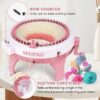 Knitting Machines 48 Needles,Smart Knitting Crochet Machine, Knitting Crochet Machine with Row Counter,Weaving Loom Machine Kit for Adults,DIY Board Rotating Double Knit Kit