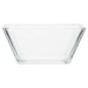 12-Piece Square Clear Glass Dinnerware Set