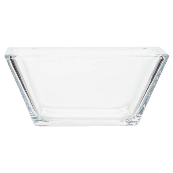 12-Piece Square Clear Glass Dinnerware Set