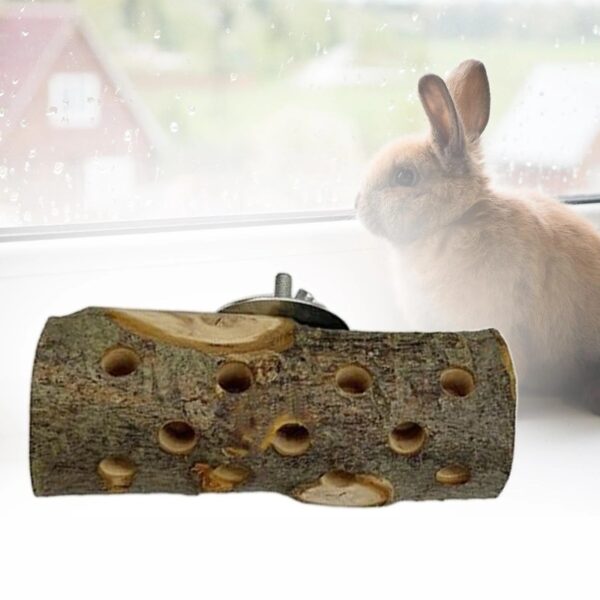 EHJRE Hamster Molar Toy Rabbit Chew Toy Wooden Accessories Bite Playing Snacks Chinchilla Toy Hamster Chew Toy for Rats Guinea Pigs S