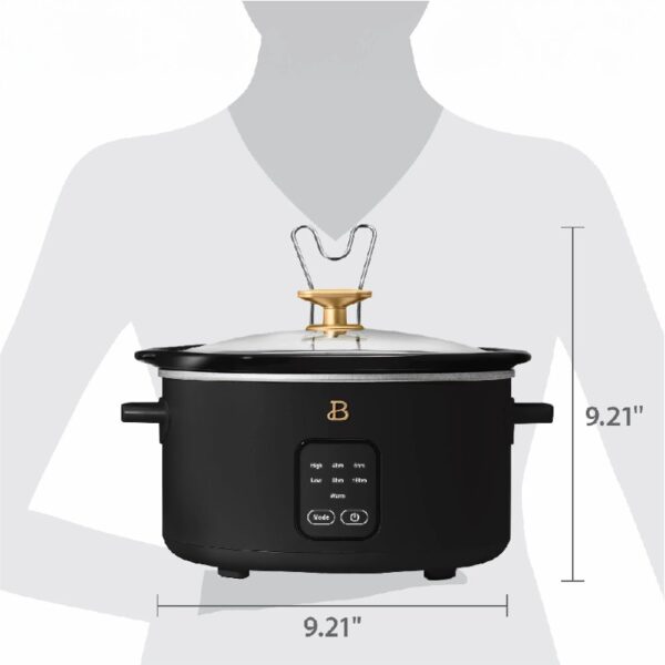 4Qt Slow Cooker with Touch-Activated Display, White Icing by Drew Barrymore