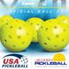 Outdoor Pickleballs - USAPA - Regulation Size - Optic Yellow - 6 Pack - 0.92oz