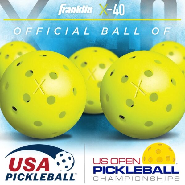 Outdoor Pickleballs - USAPA - Regulation Size - Optic Yellow - 6 Pack - 0.92oz