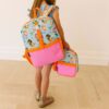 Wildkin Kids Pack-It-All 15 Inch School & Travel Backpack in Pink for Girls, Front strap for attaching Wildkin's Clip-in Lunchbox, Generously sized exterior front pocket (Mermaid Undercover)