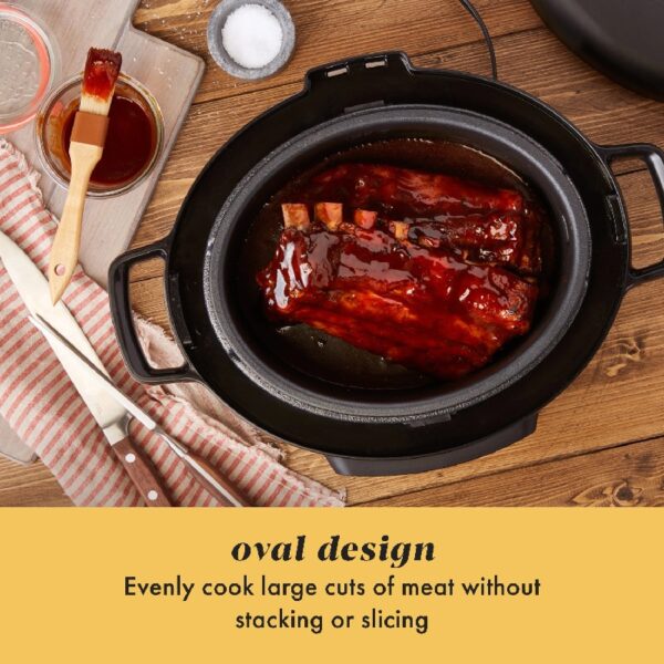 Manual 7-Quart Slow Cooker, Black