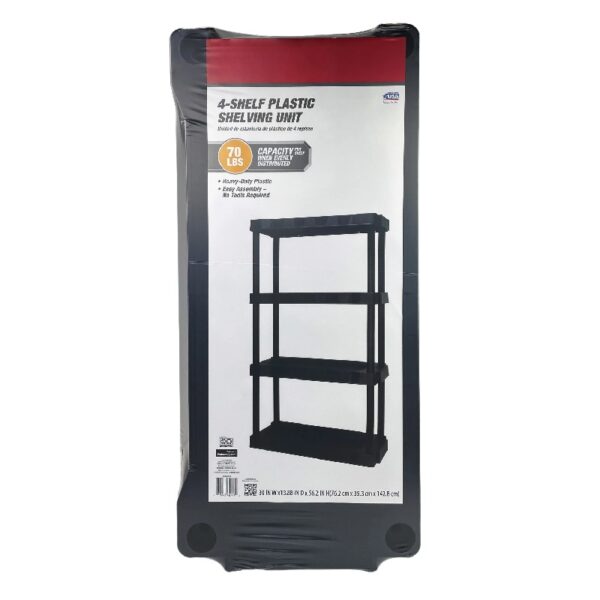 Black Plastic 4-Tier 56.2
