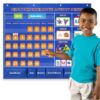 Circle Learning Time Center Pocket Chart Calendar Set Kids Children Educational Learning Toys