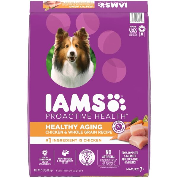 Chicken And Whole Grains Recipe Dry Dog Food, 15 Lb Bag