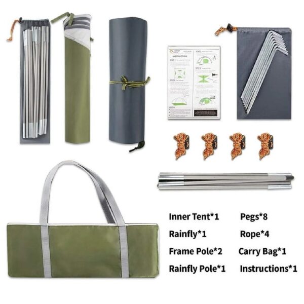2/4 Person Tents for Camping - Waterproof Lightweight Outdoor Camping Tent Easy Set up
