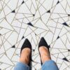 Retro Self Adhesive Vinyl Floor Tile - 20 Tiles/20 Sq. ft., 12 x 12, Slate Flooring Materials