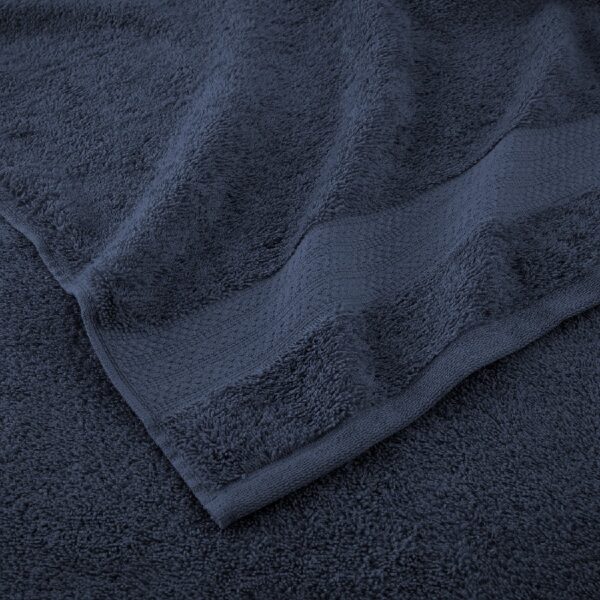 Supersoft 100% Cotton 8-Piece Fade Resistant Towel Set, Blue Cove