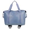 Expandable Luggage Bag With 360° Wheels Extra Large Capacity Wet/Dry Separation Ideal For Business Trips Gym Students And Travel