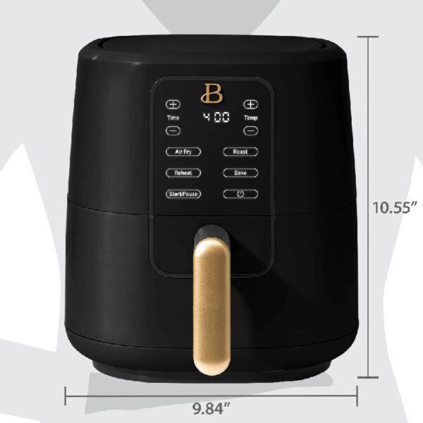 3 Qt Air Fryer with TurboCrisp Technology, White Icing by Drew Barrymore