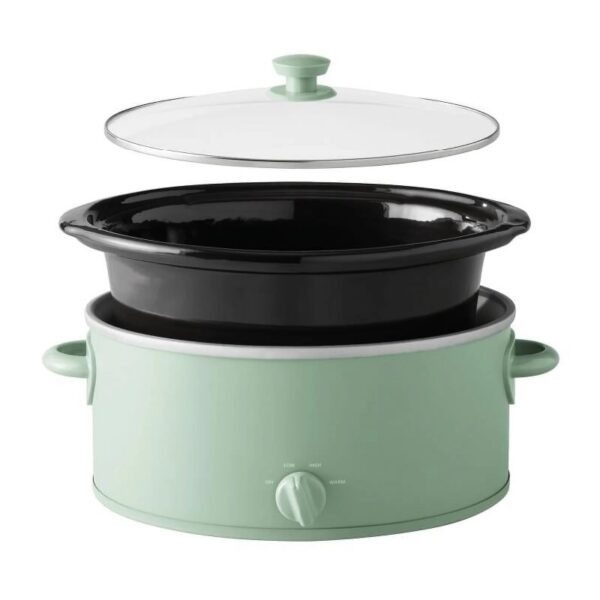 6 Quart Oval Slow Cooker, Stainless Steel Finish, Glass Lid, Model # MS54100112168S