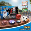 3-in-1 LED Soccer Hockey Bowling Set Indoor/Outdoor Toys, Gifts for 3 4 5 6 7 8+ Years Boy Girl