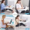 Livhil Large Lap Desk for Bed | Laptop Table, Portable Lap Desk, Home Office Room Laptop Desk for Bed Table Floor Table, Floor Desk for Adults (Black)