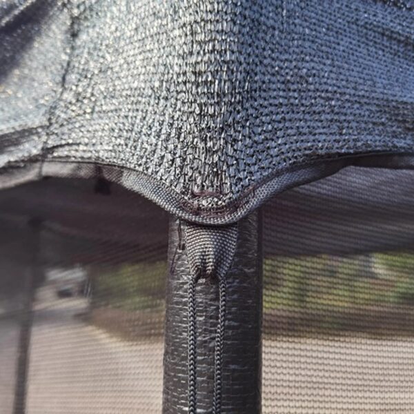 Outdoor Trampoline With Sunshade Cover Mesh And Enhanced For Children Over 3 Years Durable TPE Material For