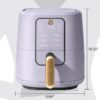 3 Qt Air Fryer with TurboCrisp Technology, White Icing by Drew Barrymore