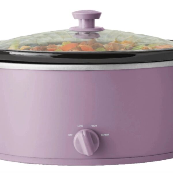 6 Quart Oval Slow Cooker, Stainless Steel Finish, Glass Lid, Model # MS54100112168S
