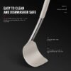 Silicone Cooking Utensils Set - Heat Resistant Stainless Steel Kitchen Utensils, Baking Tools Kitchen Gadgets,Turner, Tongs,Spatula,Spoon,Brush,Whisk,Non-Stick, Dishwasher Safe,BPA FREE (Khaki)