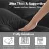 Extra Thick Queen Mattress Topper, Pillow top Mattress Pad for Deep Sleep, White