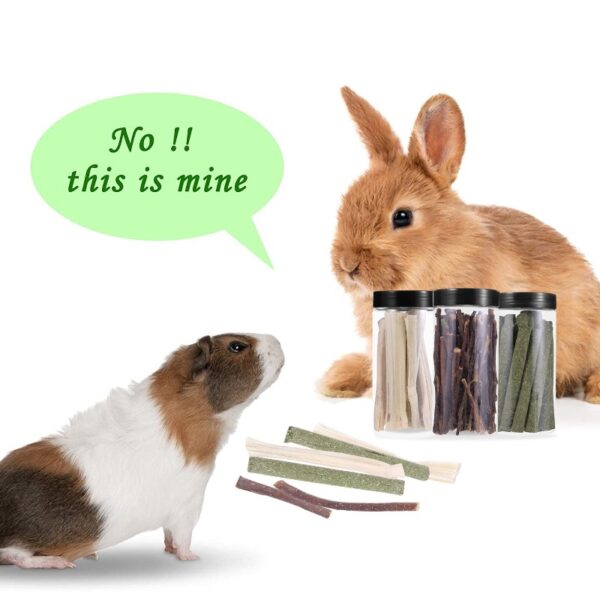 Masteelf 6 Boxes Rabbit Chew Sticks Bunny Chew Toys Hamster Teeth Grinding Toys