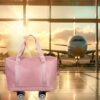 Expandable Luggage Bag With 360° Wheels Extra Large Capacity Wet/Dry Separation Ideal For Business Trips Gym Students And Travel