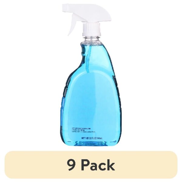 (9 pack) Great Value Glass Cleaner, 32 Fluid Ounce