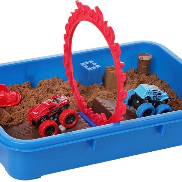 Dazmers Monster Truck Sand Play Set Sensory Kit for 3-4, 5 Year Old, Toddlers