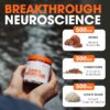 Mushroom Brain Supplement Nootropic with Lions Mane, Reishi, Cordyceps for Energy & Focus, Genius Mushrooms by