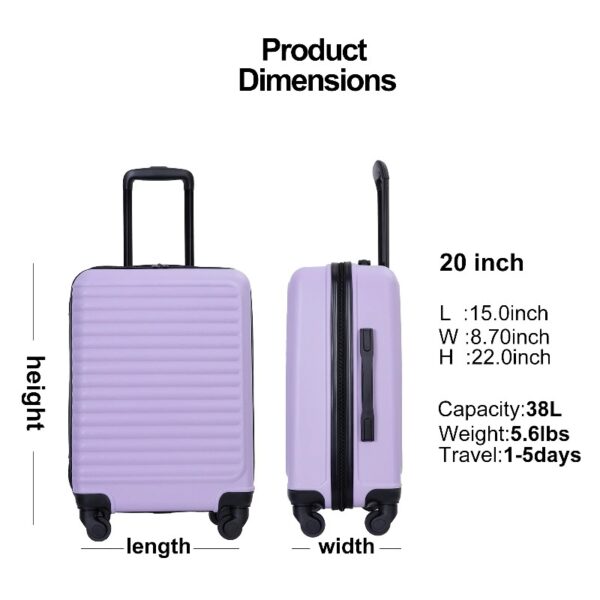 Hardshell Carry on Luggage 20