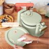Rotating Belgian Waffle Maker, White Icing by Drew Barrymore