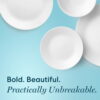 Winter Frost White, Round 12-Piece Dinnerware Set