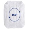 Queen Size Mattress Topper,400TC 100%Cotton Cooling Mattress Pad Cover Extra Thick Alternative Fill Pillow Top Cooling Bed Topper and Hotel Mattress Protector