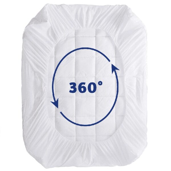 Queen Size Mattress Topper,400TC 100%Cotton Cooling Mattress Pad Cover Extra Thick Alternative Fill Pillow Top Cooling Bed Topper and Hotel Mattress Protector