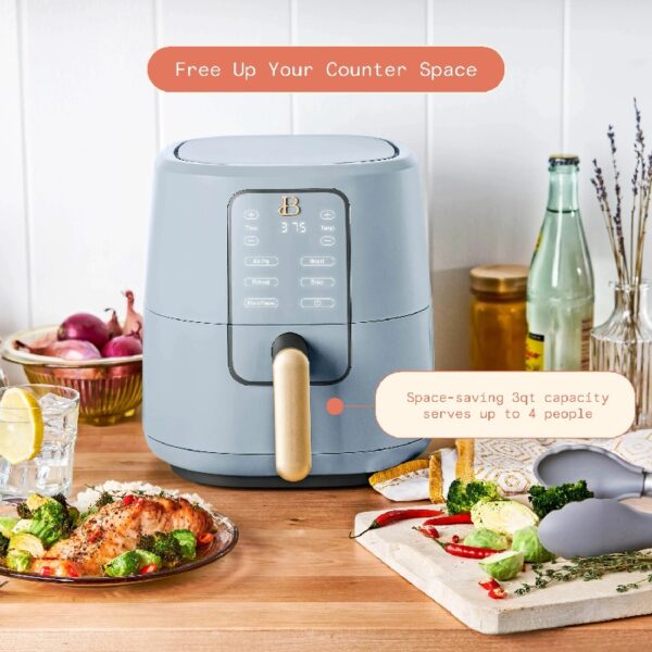 3 Qt Air Fryer with TurboCrisp Technology, White Icing by Drew Barrymore