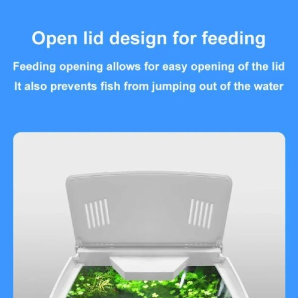 Aquarium Fish Tank No Water Change Self-circulating Ecological Fish Tank with Slient Pump Led Lamp