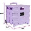 Everything Mary Plastic Craft Cart Organizer - Blue - Hobby Storage Case - Ideal for Teachers & Crafters