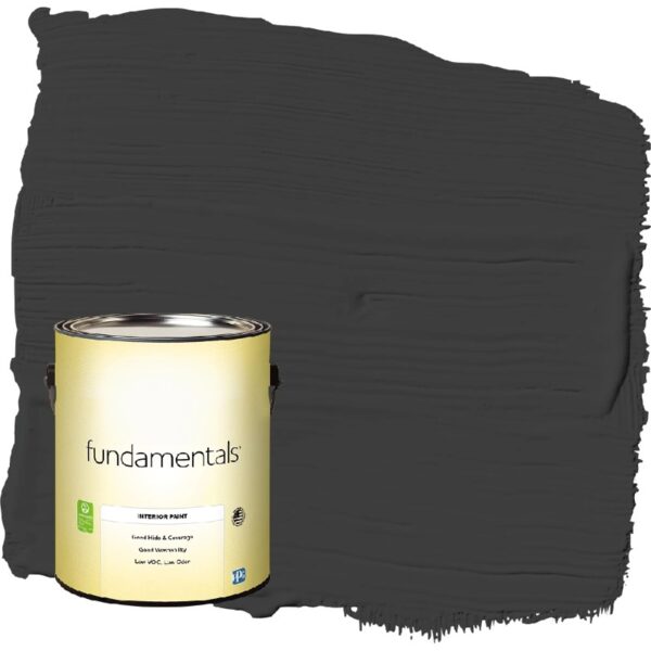 Fundamentals Grab-N-Go Black Eggshell Interior Paint, 1 Gallon